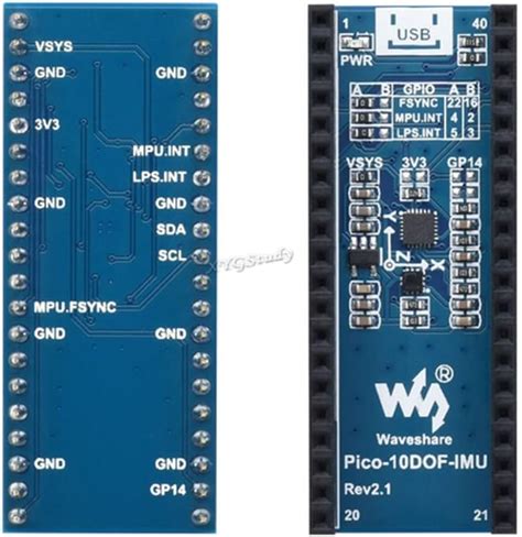 Buy 10 DOF IMU Sensor Module For Raspberry Pi Pico Onboard MPU9250 And