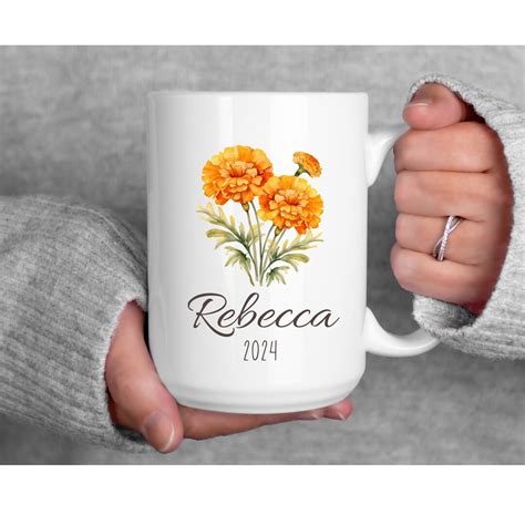 Custom Birth Month Birth Flower Mug Plant Mom Mug Mothers Day T