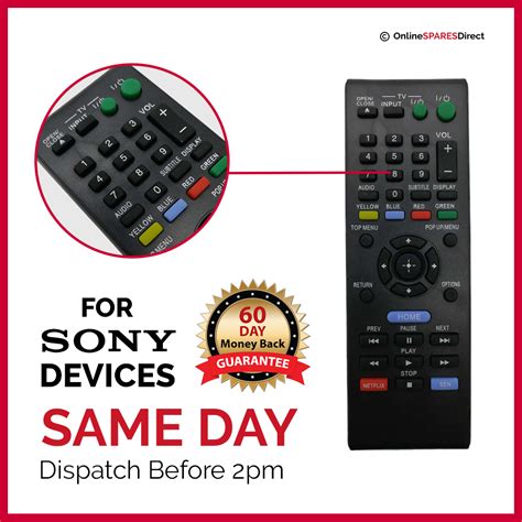 Replacement Sony Remote Control RMT B107P For BDP S370 BDP S373 BDP