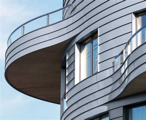 Rheinzink Zinc Cladding Creates Curved Facade Rheinzink