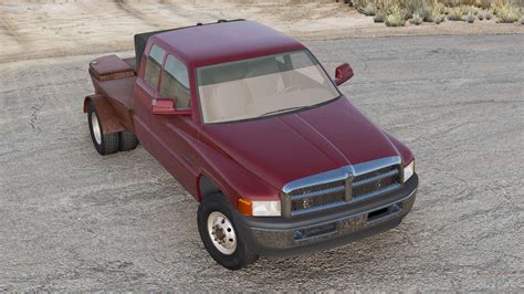 Dodge Ram 2500 4x2 Club Cab Flatbed Truck 2001 Para BeamNG Drive