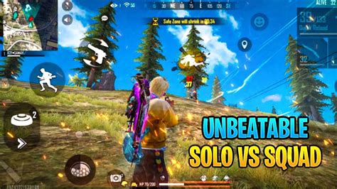 Unbeatable Solo Vs Squad Gameplay Poco M2 Pro Free Fire Gameplay