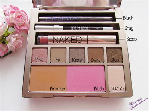 Crystal Sparkly Dreams Urban Decay Naked On The Run Palette Review