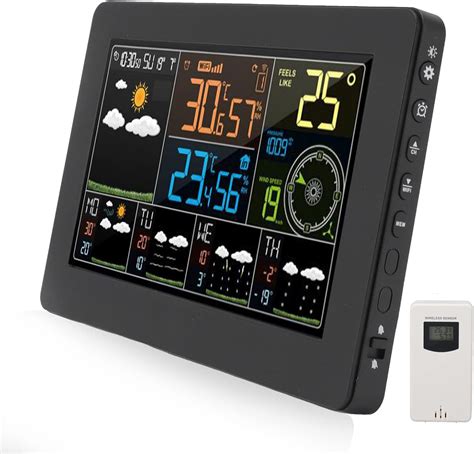 EVTSCAN Station météo Intelligente WiFi Portable avec télécommande