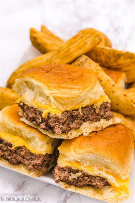 Easy Cheeseburger Sliders With Hawaiian Rolls Fantabulosity Artofit