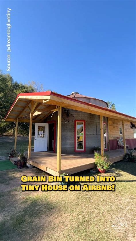 Grain Bin Transformed Into A Cozy Tiny House