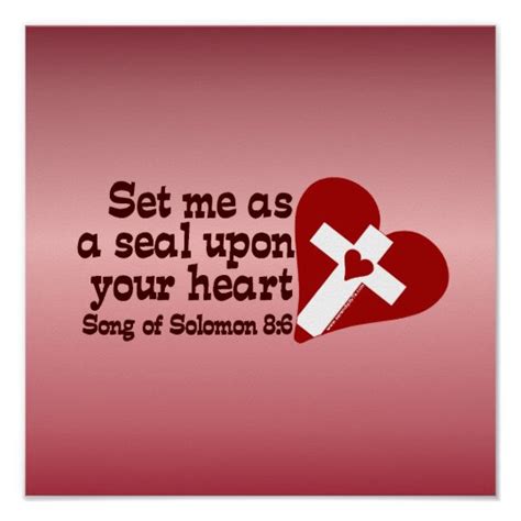 Song of Solomon 8:6 Poster | Zazzle.com