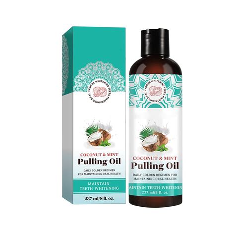 Boninggg Mouthwash Oil Pulling Plaque And Bad Breath Pulling Oil Promotes Oral Gums Coconut