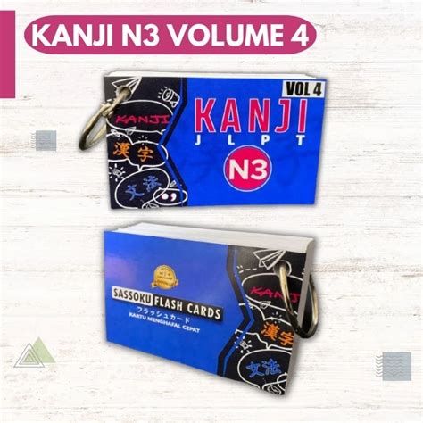 Jual Flash Cards Kanji Versi Baru Jlpt N N N N N Kartu Kanji