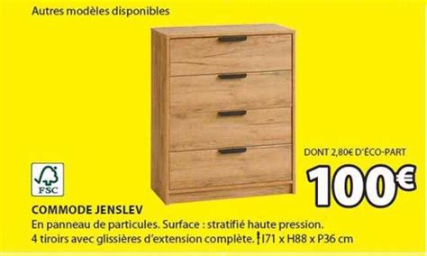 Promo Commode Jenslev Chez Jysk Icatalogue Fr