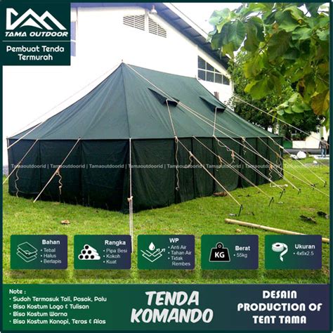 Jual Tenda Komando Tni Uk M X M Militer Army Camping Pramuka Set