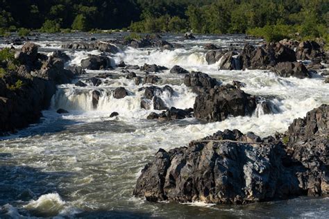 Great Falls of the Potomac River. Virginia (L)- Maryland (R) – Geology Pics