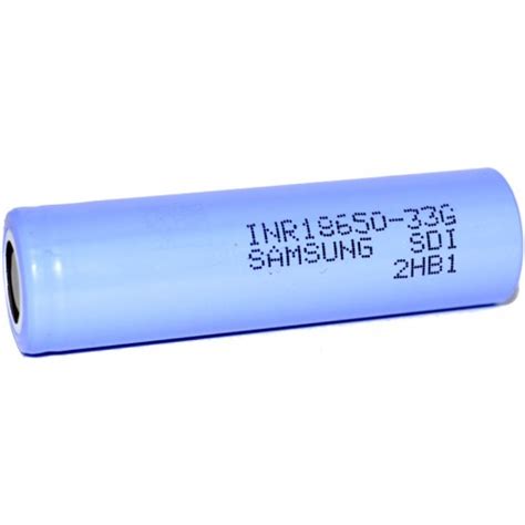 INR18650 33G 18650 Zelle Li Ion Akku ungeschützt flattop 3 7V 3300mAh