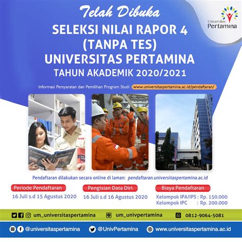 Pendaftaran Universitas Pertamina Newstempo