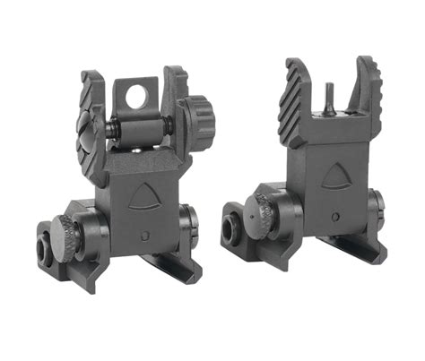 Trinity Force Polymer Flip Up Sights Black R Tactical