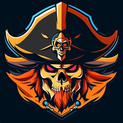 Ilustra O De Caveira Pirata Para Vestu Rio Vetor Premium