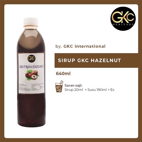 Jual Sirup Gkc Hazelnut Ml Syrup Drink Shopee Indonesia