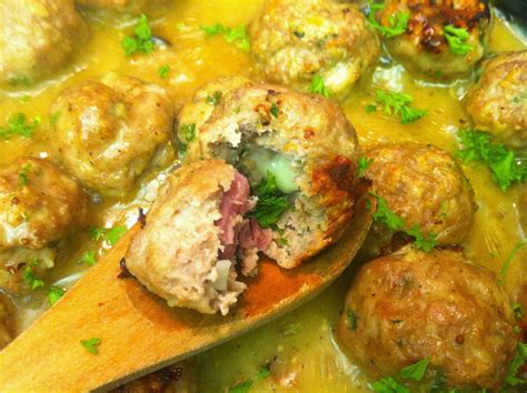 Food Swoon Chicken Cordon Bleu Meatballs