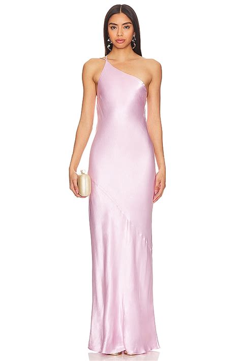 Shona Joy La Lune One Shoulder Cowl Back Maxi Dress In Peony Revolve