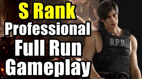 Resident Evil Remake Professional S Rank Run Full Game Walkthrough