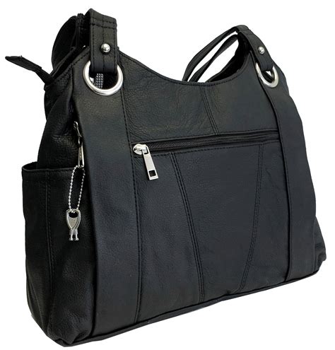 Concealed Carry Genuine Leather Shoulder Bag