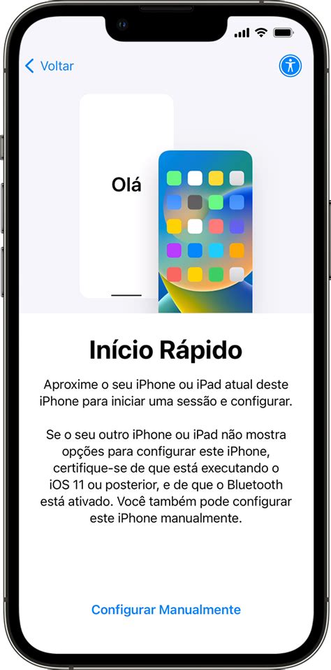 Usar O In Cio R Pido Para Transferir Dados Para Um Novo Iphone Ou Ipad