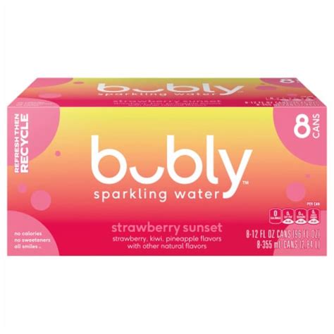 Bubly™ Strawberry Sunset Sparkling Water, 8 pk / 12 fl oz - Fry’s Food Stores