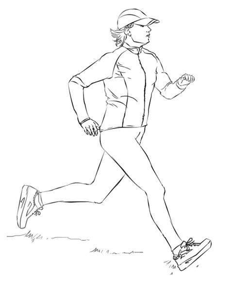 Running Coloring Pages