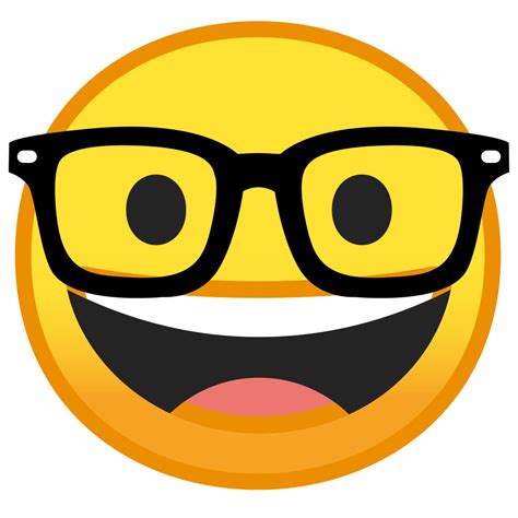 Smiley Face Emoji Nerd