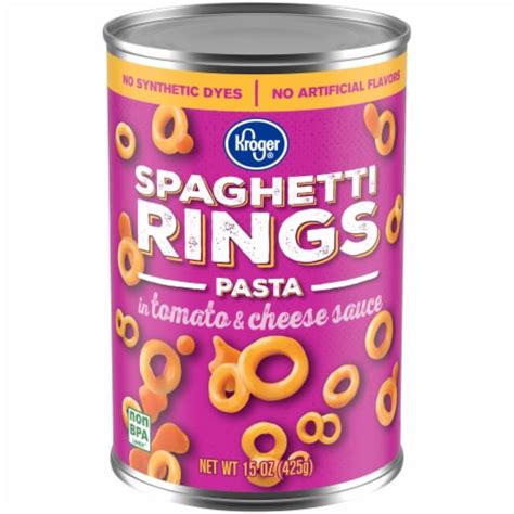 Kroger Spaghetti Rings Pasta In Tomato Cheese Sauce Oz Kroger