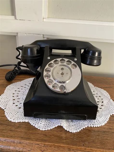 Vintage S Bakelite Gpo Telephone F Rotary Dial Picclick Uk