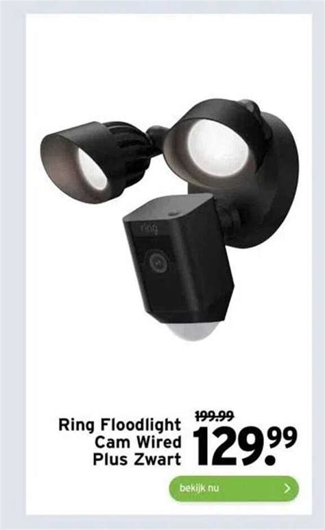 Ring Floodlight Cam Wired Plus Zwart Aanbieding Bij Gamma Folders Nl