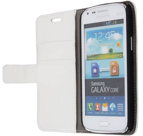 Flip Case Met Stand Samsung Galaxy Core I Wit Mobilesupplies Nl