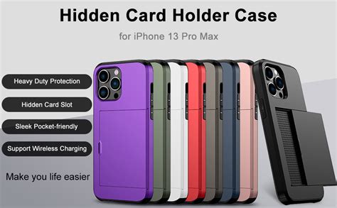 Amazon Nvollnoe For IPhone 13 Pro Max Case With Card Holder Heavy