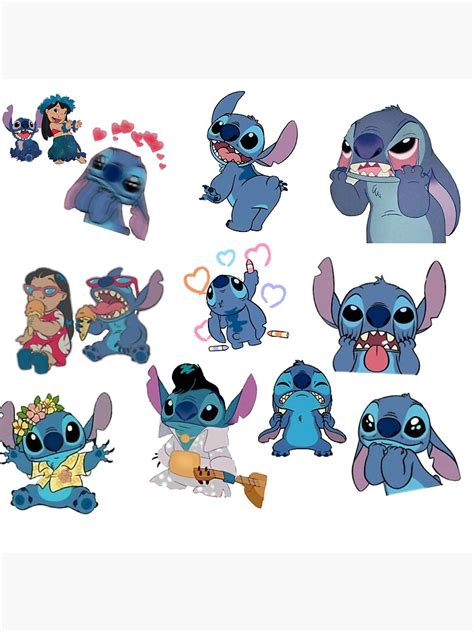 Stitch Poster By Trippy Times Redbubble