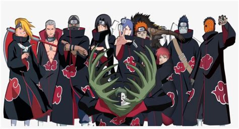 Akatsuki Naruto - Akatsuki Members - 900x433 PNG Download - PNGkit