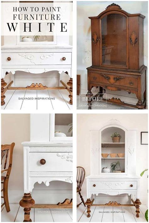 How To Paint Furniture White - Salvaged Inspirations