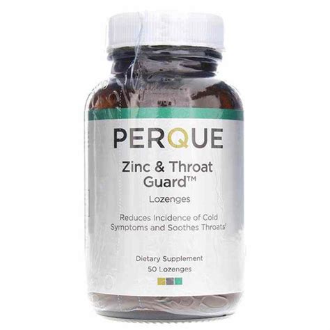 Zinc & Throat Guard Lozenges Cherry/Raspberry Flavor, Perque