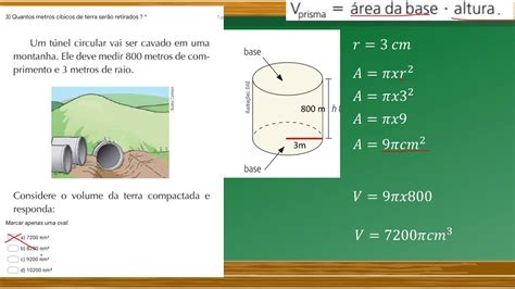 Exerc Cios Resolvidos Volume Do Cilindro Youtube