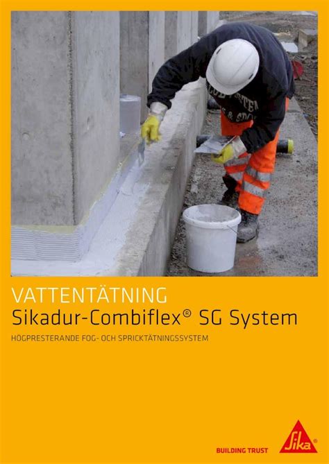 PDF VATTENTÄTNING Sikadur Combiflex SG System Sikadur Combiflex