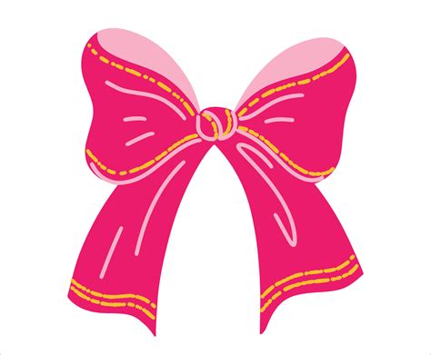 Vector Ribbon Bow Pink