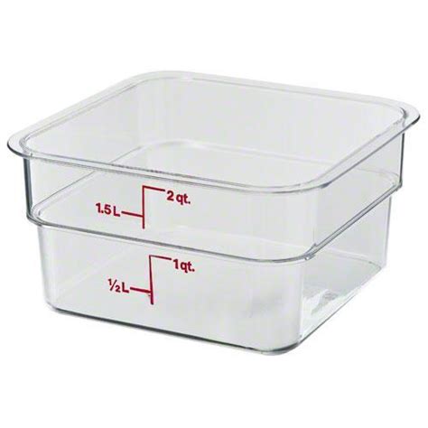 Cambro Camwear Polycarbonate Square Food Storage Container 8 Quart