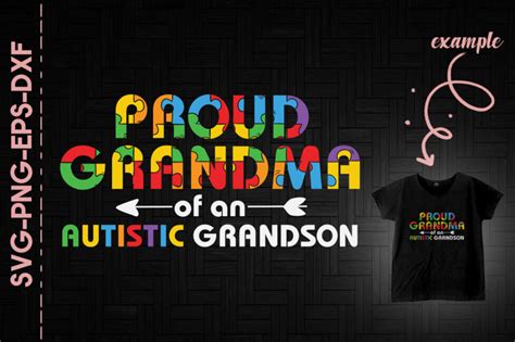 Proud Grandma Of An Autistic Grandson By Utenbaw Thehungryjpeg