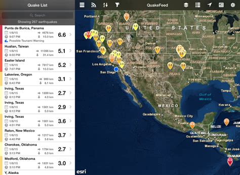 Quakefeed Earthquake Map News And Alerts Itworks