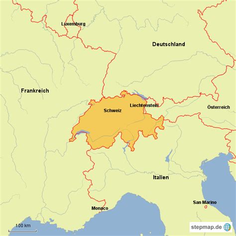 Stepmap Schweiz Landkarte F R Schweiz