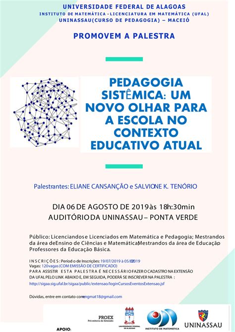 Ufal E Uninassau Promovem Palestras E Oficina Sobre O Ensino Da