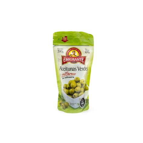 Aceituna Verde Sin Carozo Doy Pack G Sku Pontyn S A