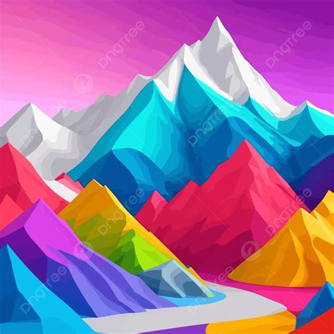 Color Full Background Hill Registration Vector, Creative Cartoon ...