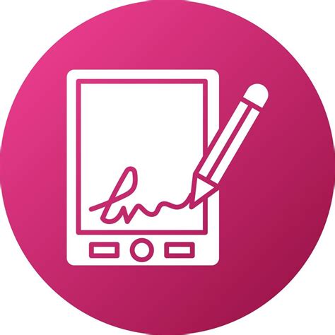 Digital Signature Icon Style 21801454 Vector Art At Vecteezy