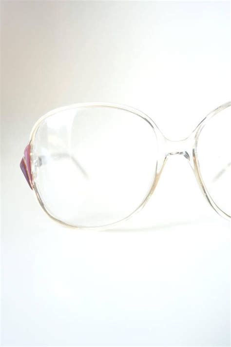 1980s Clear Eyeglasses Womens Glasses Burgundy Oxblood Dark Etsy